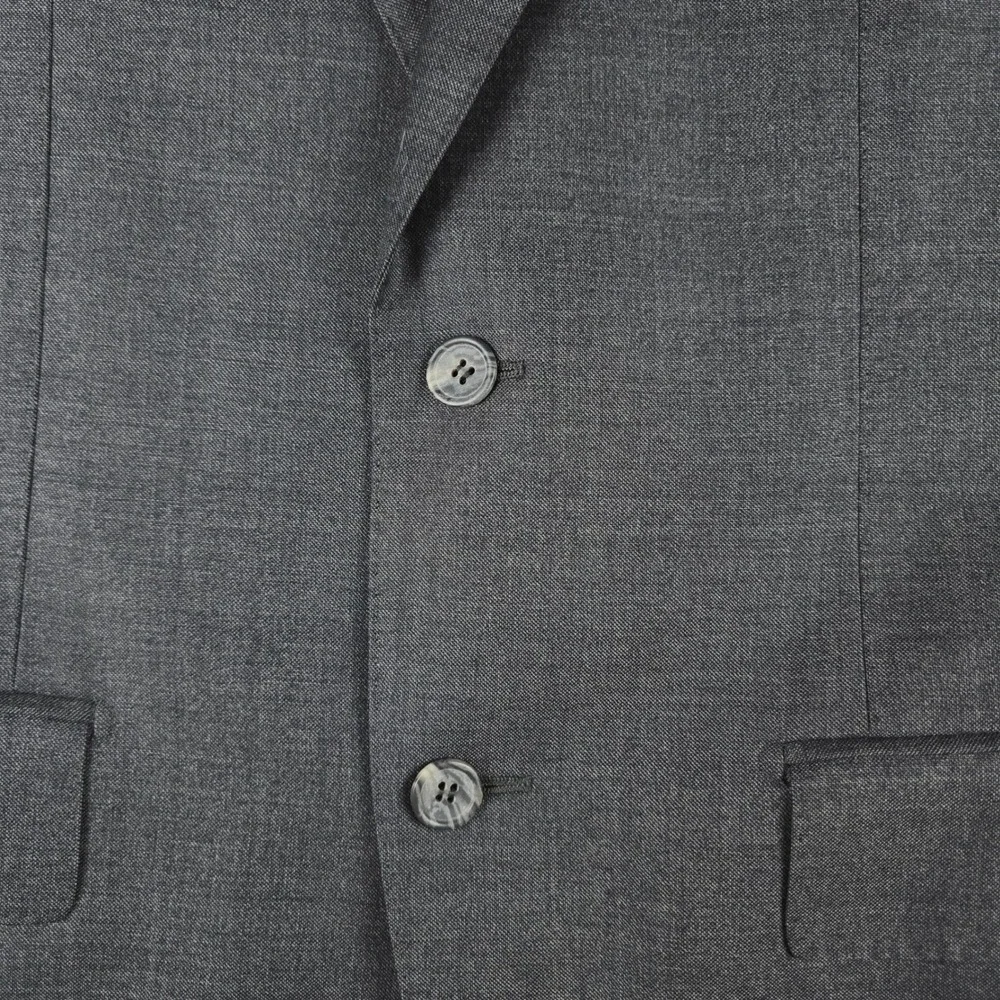 Suitsupply Mens Gray Wool Blazer Jacket Vitale Barberis Canonico Super 110 Sz 41